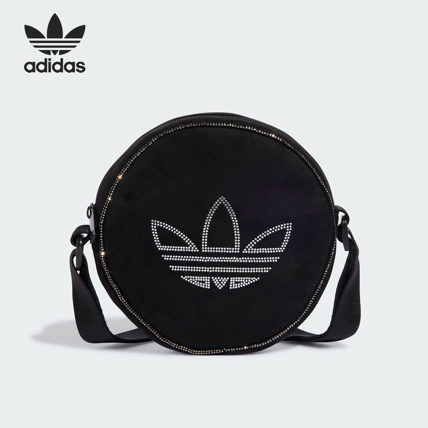 Adidas/阿迪达斯三叶草ROUND BAG 运动休闲单肩背包小圆包IT7387