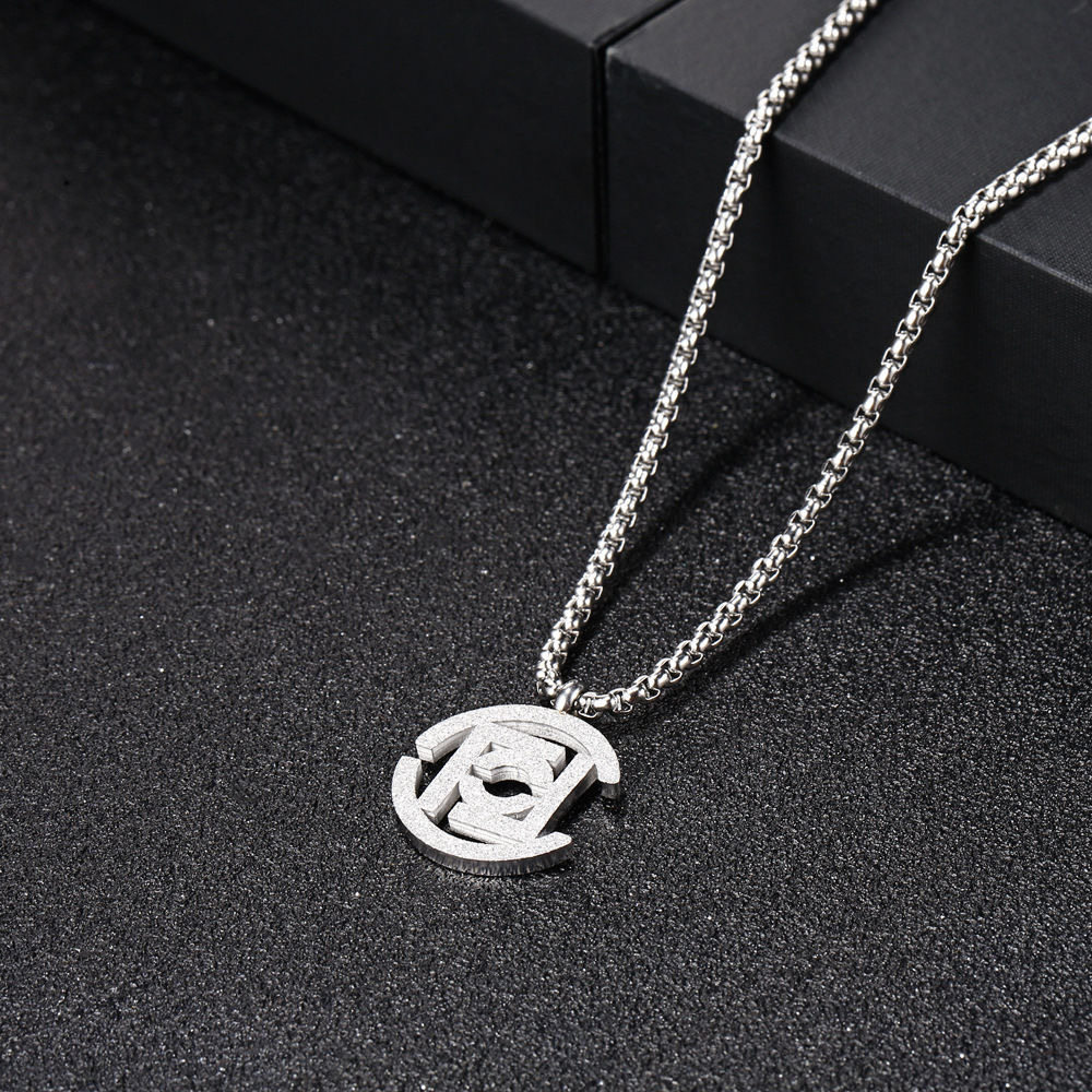 clot凝结集团陈冠希品牌logo潮牌联名款钛钢潮人嘻哈男女吊坠项链