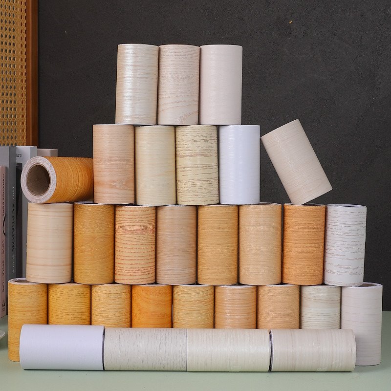 门框破损修补木纹贴纸自粘