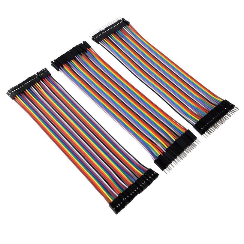 40pcs 1p-1p female to male Jumper Wire Dupont Cable Line 1