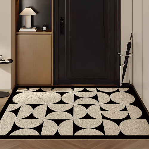 法式可裁剪丝圈入户门地垫高级感进门垫2025新款pvc入户地毯门垫