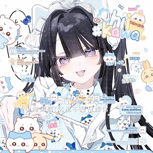 [2张 柠檬乌冬小面直购]闺蜜日系动漫头像扭蛋原创圈 高清无水印