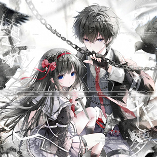 [75张 琉璃狗扭蛋第二期]双人情侣动漫头像原创圈直购 高清无水印