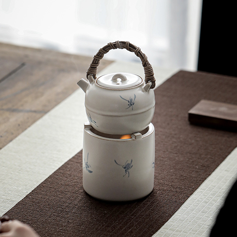 茶壶煮茶炉茶具茶壶手绘陶瓷