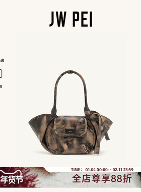 JW PEI托特包Zoey新款口袋单肩包复古做旧人造皮革包大容量5S198