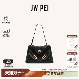 JW PEI凯莉包包2026新款Rhea荔枝纹单肩斜挎包通勤手提包5S402