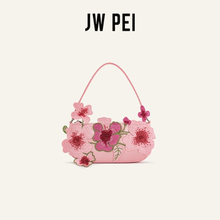 PEI珠飾刺繡單肩包LEONA腋下法棍包小眾設(shè)計(jì)手拎新款 女5S215