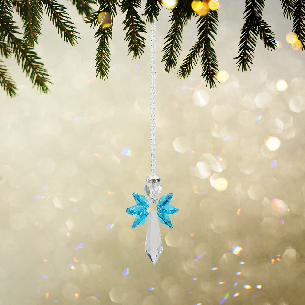 angel crystal reflective prisms hanging rainbow chaser