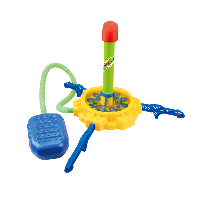 DOUYIN  FOOT PEDALING FLYING ROCKET BUBBLE MACHINE BOYS AND GIRLS OUTDOOR PARENT-CHILD 3 INTERACTIVE PUZZLE CHILDREN 6 TOYS