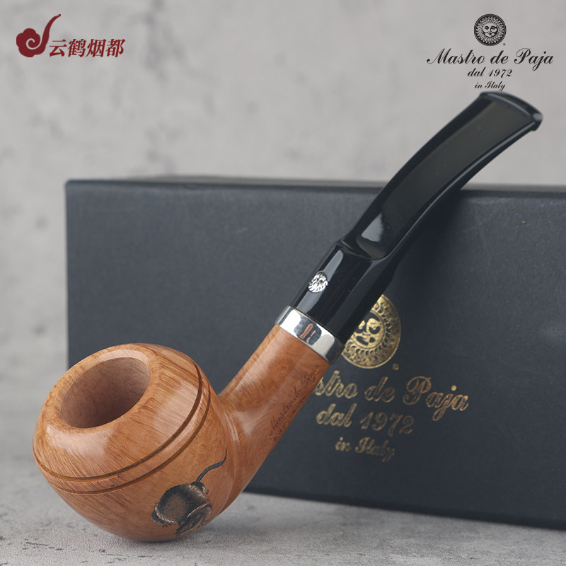 意大利Mastro de Paja马仕手工石楠木烟斗光面手绘鼠20