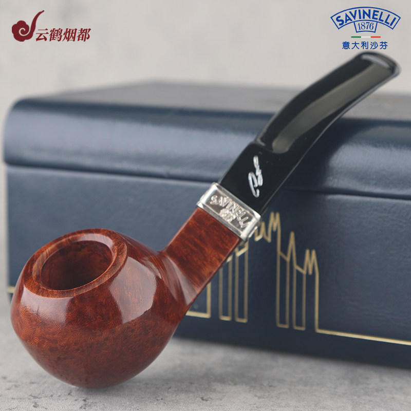 意大利Savinelli沙芬150周年二代总裁纪念款石楠木烟斗限量烟斗