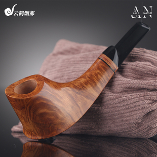 云鹤黑山共和国Abi Natur阿比·纳托手工石楠木烟斗光面火山