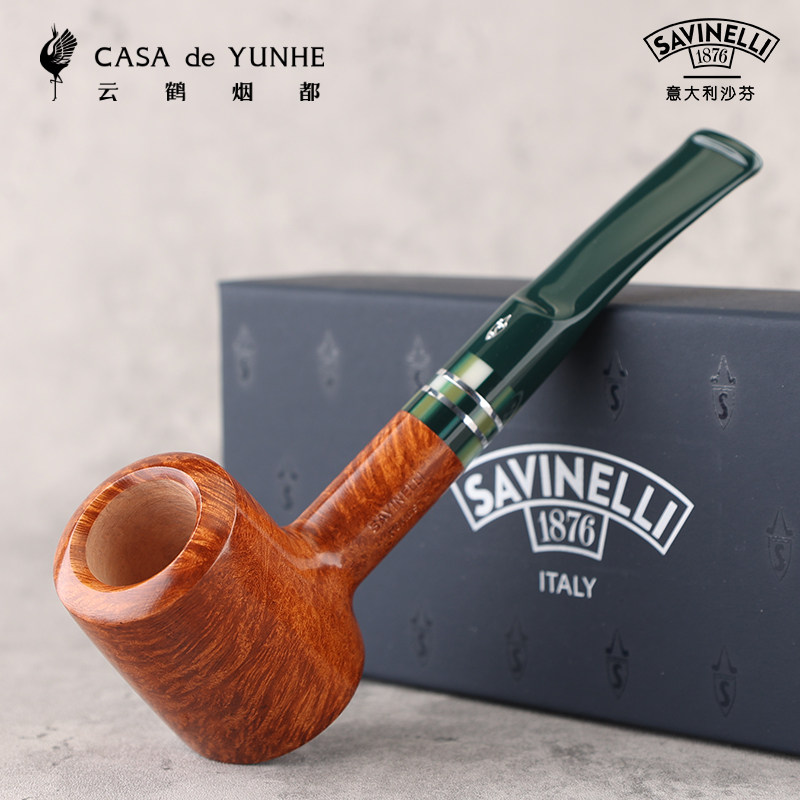 意大利Savinelli沙芬进口石楠木烟斗森林光面 P414LNA 310