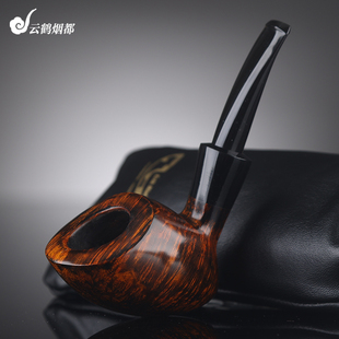 云鹤丹麦Erik Nielsen艾瑞克·尼尔森手工石楠木烟斗光面盾牌B级