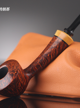 云鹤斯洛文尼亚Lobnik鲁宾尼克手工石楠木烟斗光面都柏林木环