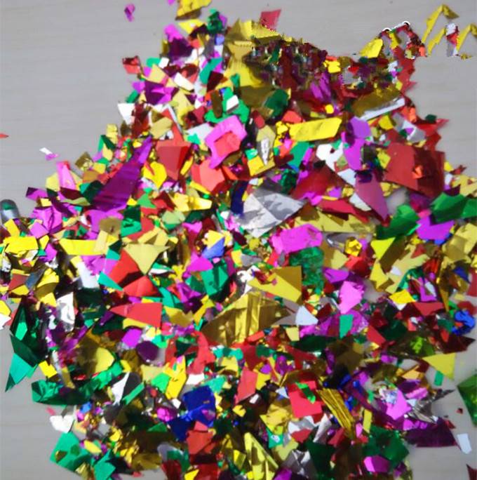 结婚用品 婚庆手撒花 碎彩纸 碎金纸 彩色亮片 砸金蛋金花 亮光纸
