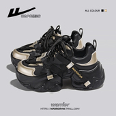 厚底增高黑色跳舞增高运动鞋 回力女鞋 2025新款 爆款 老爹鞋 女款