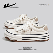 时尚 2025新款 增高板鞋 帆布鞋 子 女款 女秋季 厚底小白鞋 回力女鞋 爆款