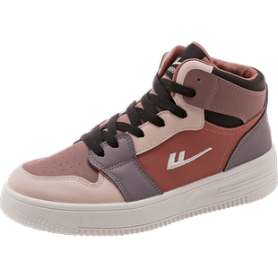 回力女鞋冬季加绒高帮鞋女款2025新款情侣运动板鞋子女厚底二棉鞋