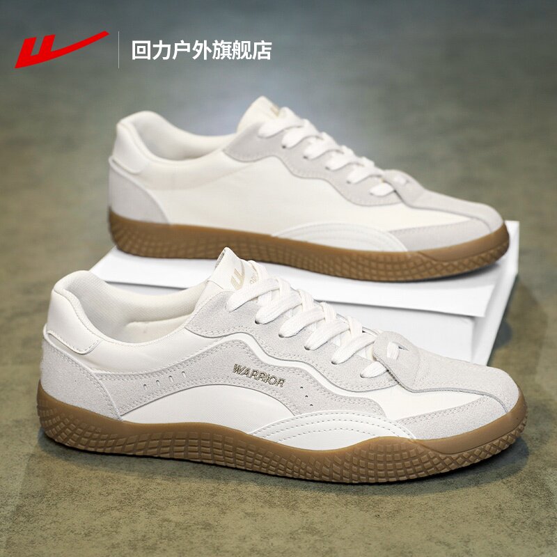 回力德训鞋男款2026新款春季复古美拉德男士赛车鞋轻便薄底板鞋男