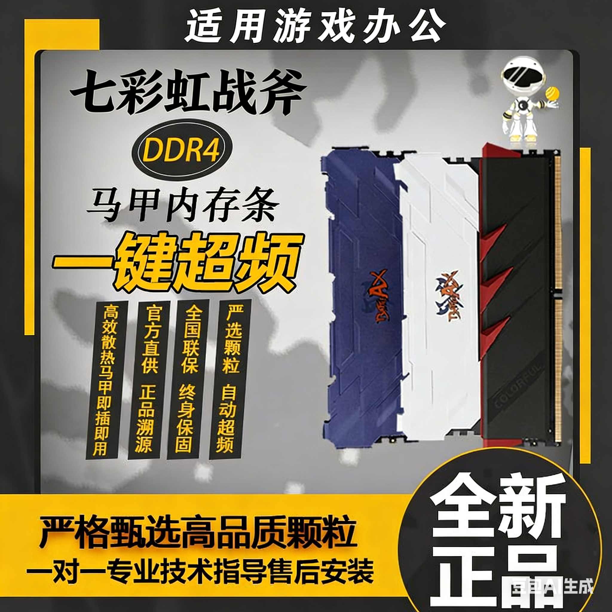 七彩虹DDR4台式机内存条3200 3600 8G16G32G2666电脑办公游戏通用