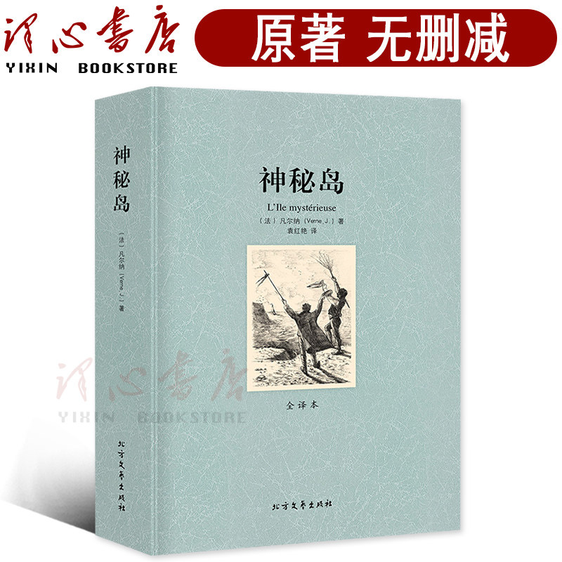 【完整版无删减】神秘岛 书籍正版包邮全译本世界名著小说中文原著全译本凡尔纳科幻小说集外国经典文学畅销社科书 北方文艺出版社