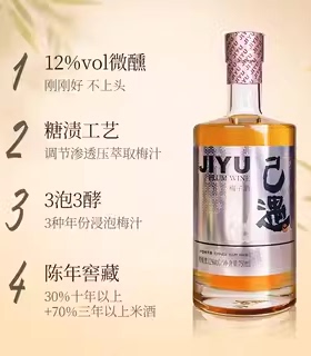 己遇梅子酒12度750ml盒装聚餐低度青梅果酒微醺（临期产品）