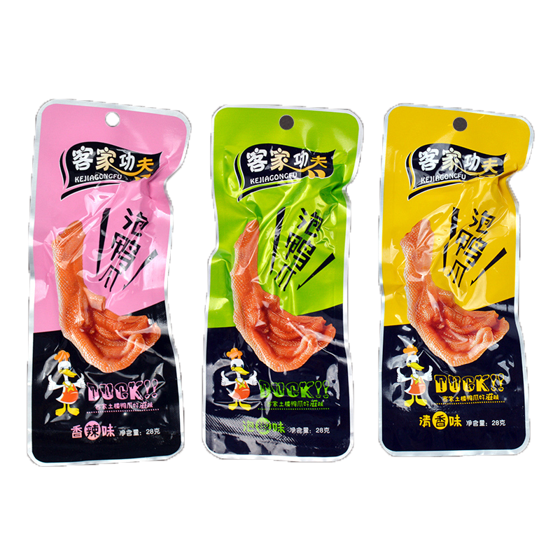 土楼泡鸭爪泡椒鸭掌客家功夫卤味