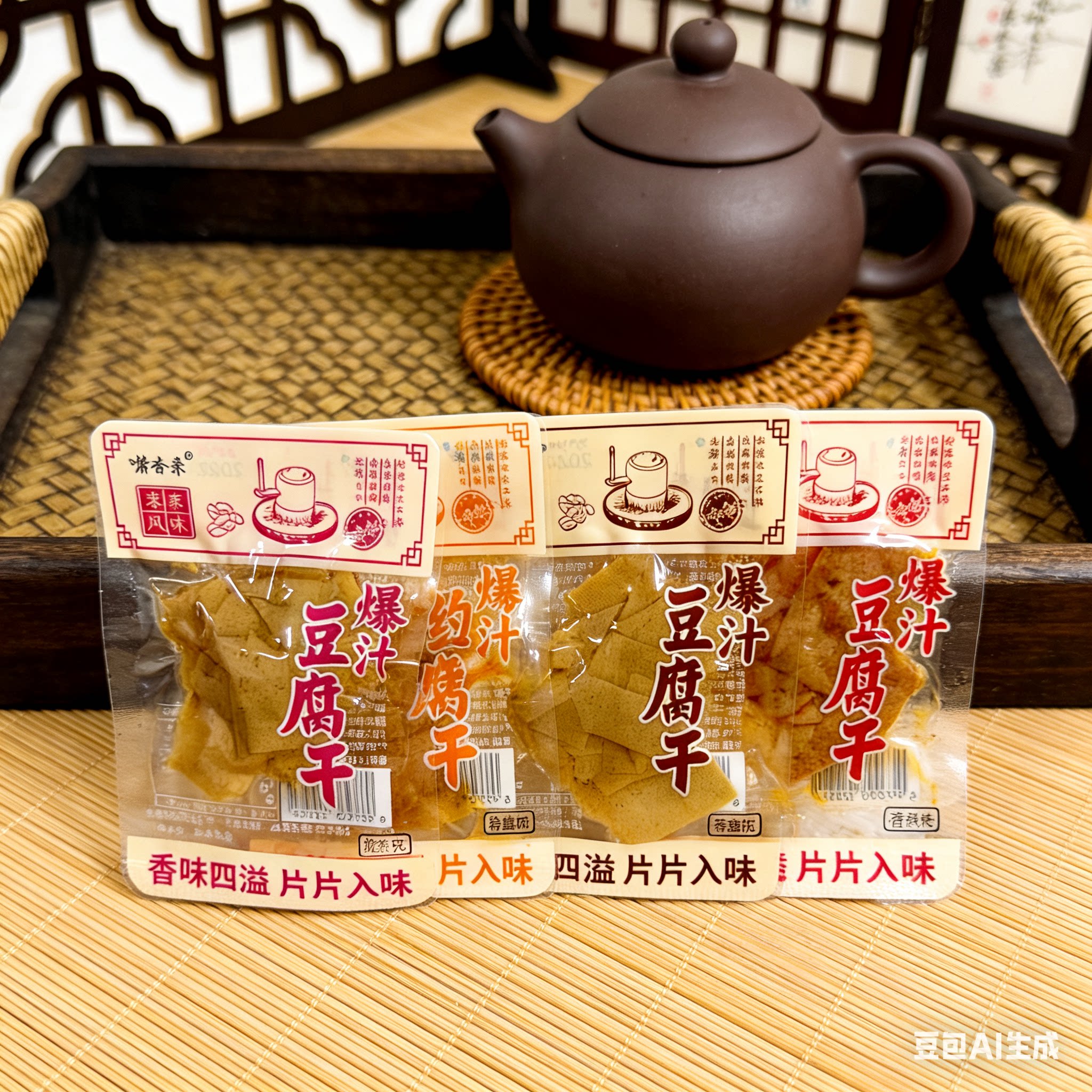长汀豆腐干龙岩特产八大干嘴香亲甜香味小包装休闲零食豆干500g
