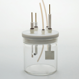 密封h+型电化学工作站三电极圆点流通反应电解池槽体系装置实验室