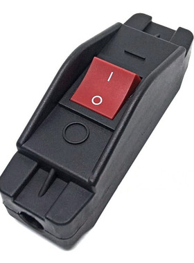 线上中途开关手捏按钮3-220V通用大功率16A/30A四脚两档带灯红色