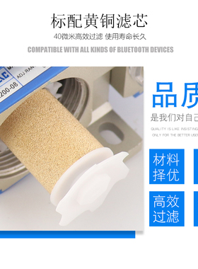 亚德客气源处理器G型气动GF200-06油雾器空气油水分离器GF300-08