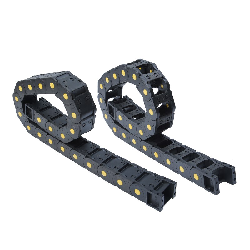 拖链坦克链线槽尼龙机床电缆塑料拖链雕刻机封闭系列桥式履带55XL