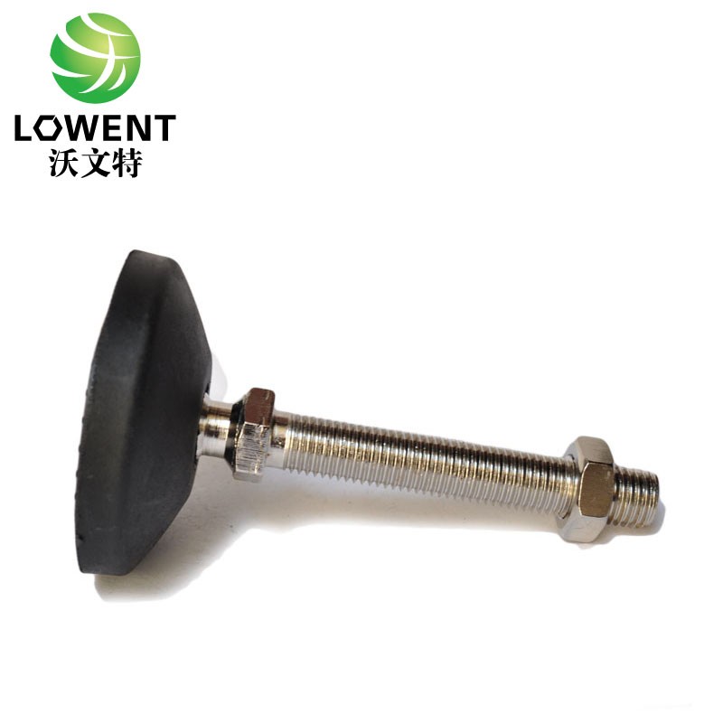 尼龙万向调整脚/调节脚/可调关节蹄脚/地脚螺丝脚垫盘80M8M10M12