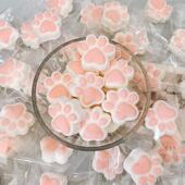 网红猫爪棉花糖创意糖果儿童可爱卡通高颜值零食烘焙软糖喜糖散装