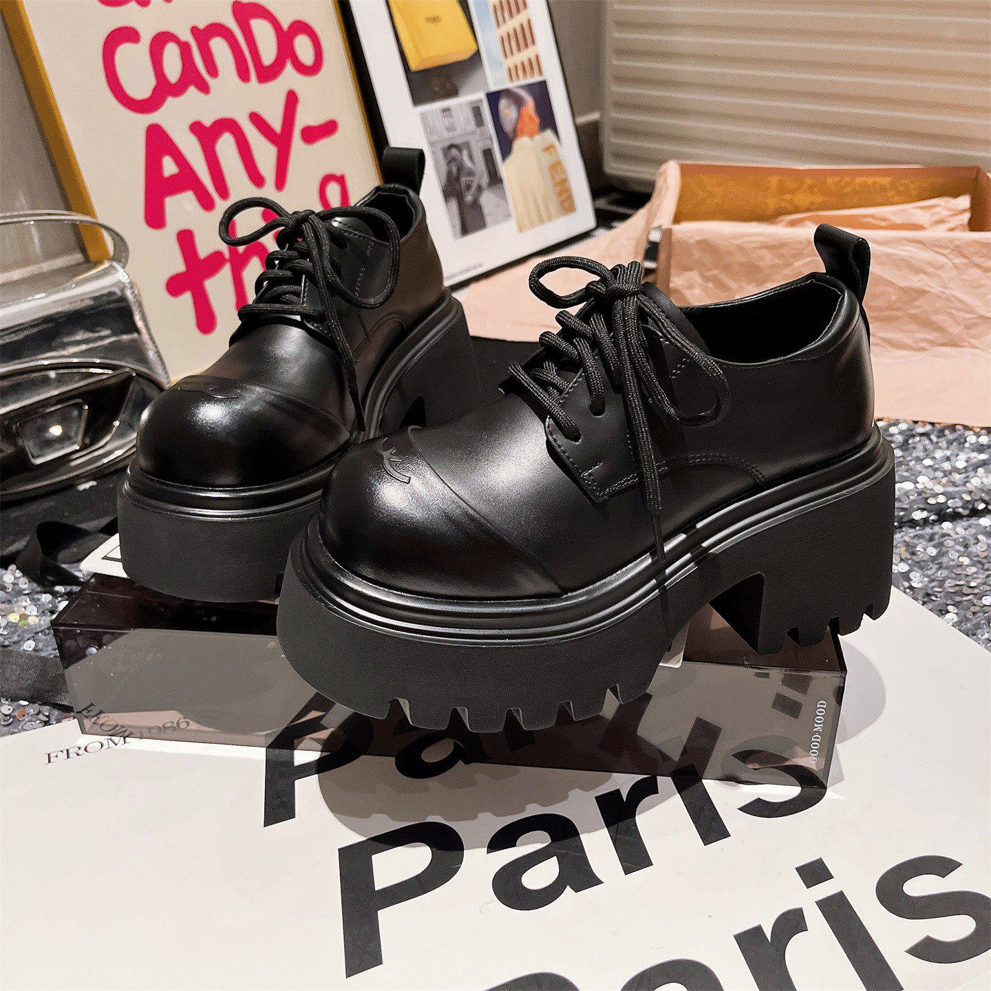 欧货真皮大头系带厚底松糕超高跟小个子7cm德比鞋乐福鞋小皮鞋女,女鞋,牛津鞋/布洛克鞋/德比鞋,淘宝优惠券,粉丝福利购,淘宝优惠卷