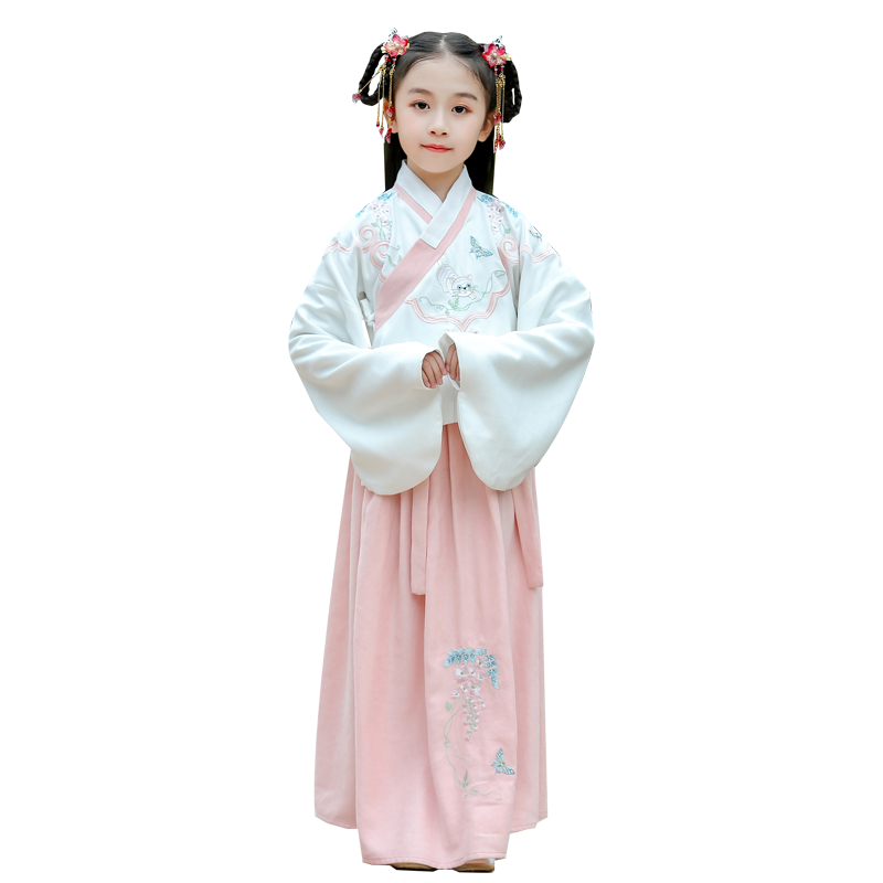 儿童汉服古装女童中国风唐装春秋