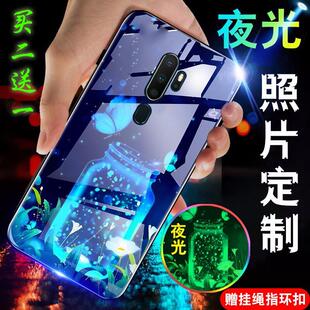 opopK3男女款 OPPOk3手机壳夜光OPPO K3硅胶软边玻璃壳opopk3防摔全包0pp0k3个性 时尚 realmex潮opk3硬壳 oppo