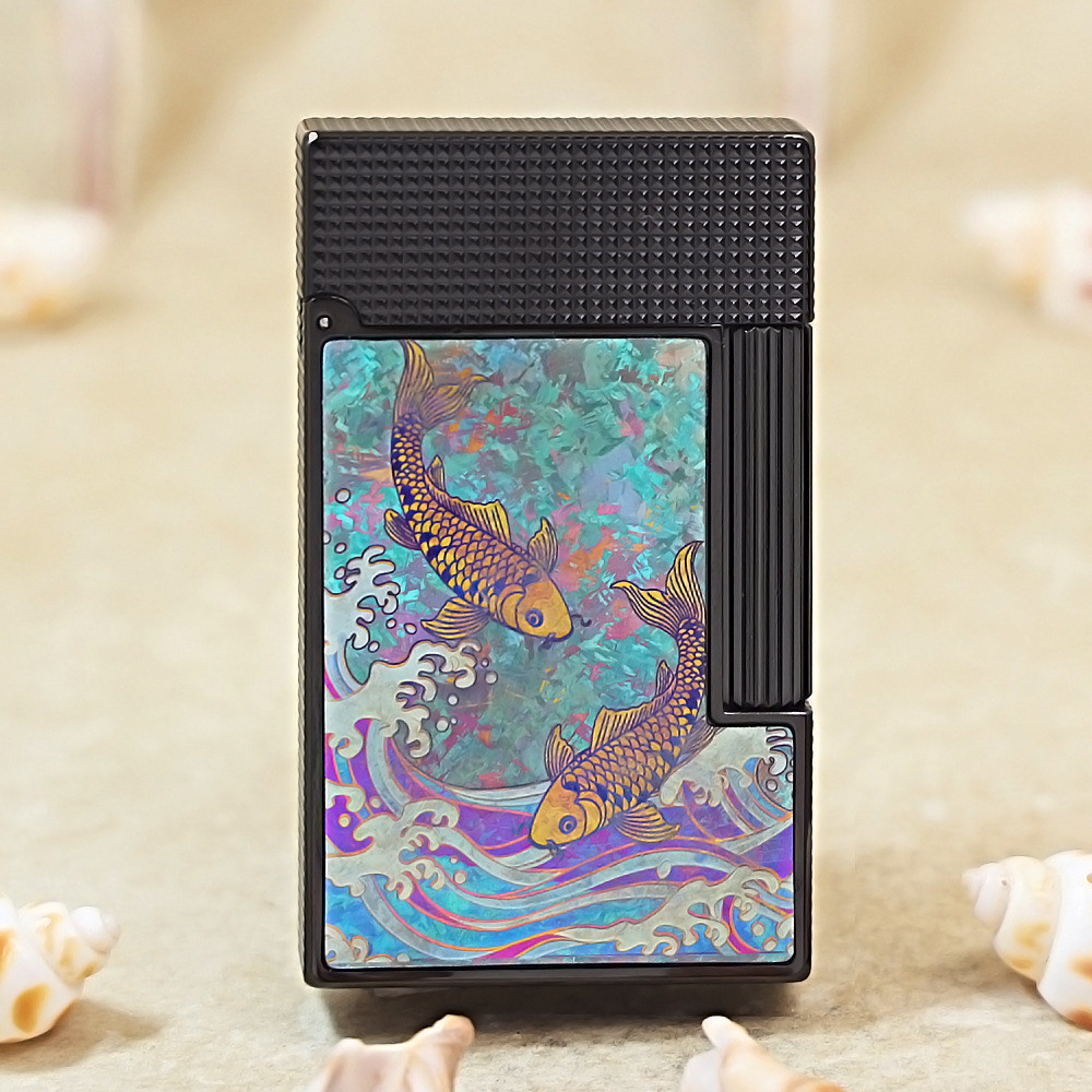 KW卡尔威登朗声打火机钢音鲤跃福海高档礼盒高颜值男士礼物