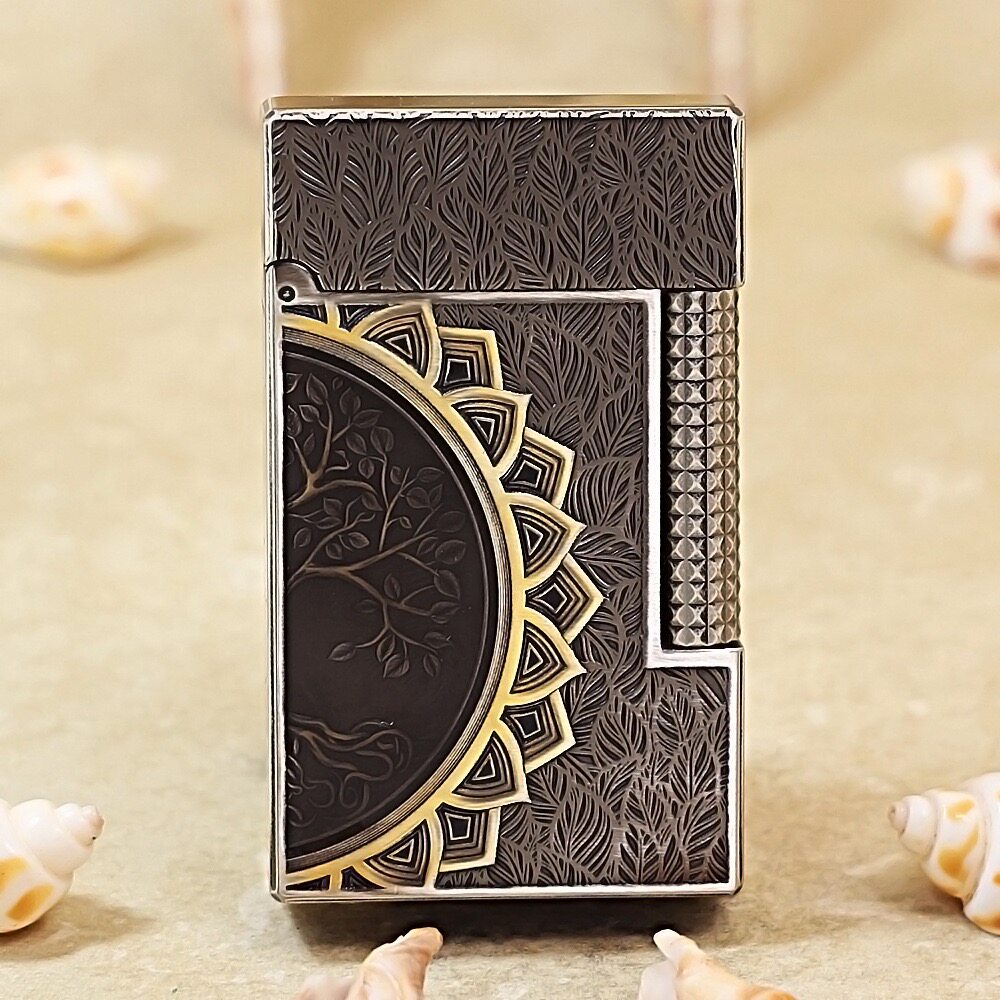 KW卡尔威登朗声打火机钢音生命之树高档礼盒送家人朋友生日礼物