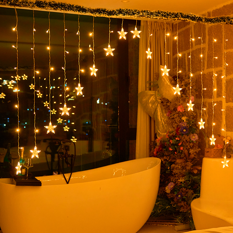 LED星星灯彩灯生日场景庭院民宿