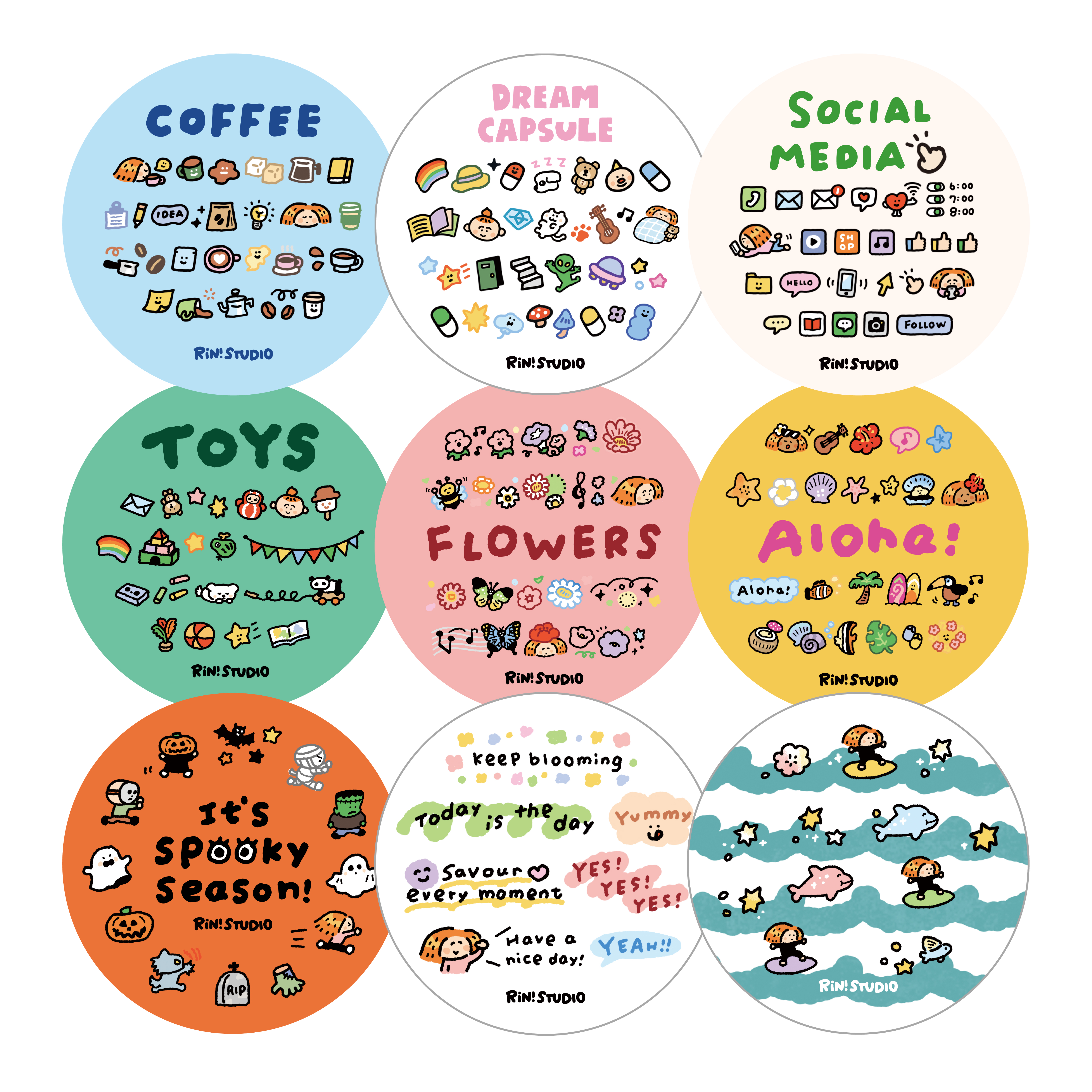 琳榔头迷你和纸拉条胶带贴纸