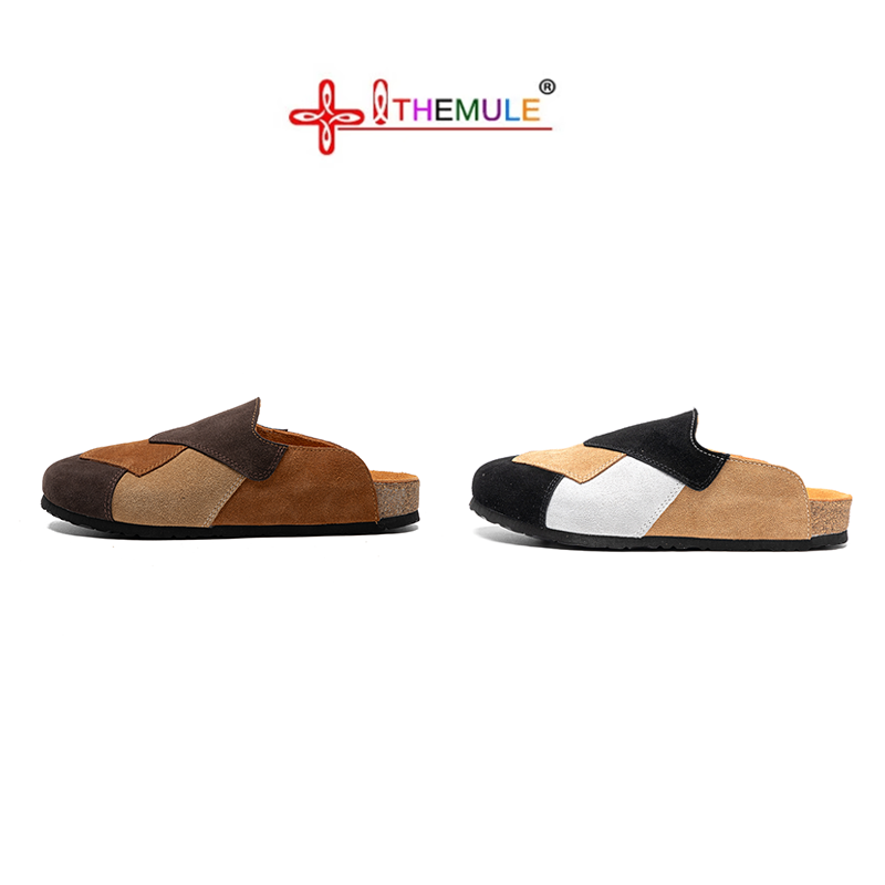 THEMULE热穆勒勃肯鞋女真皮补丁半拖软木包头丑萌鞋乞丐鞋真皮,女鞋,勃肯鞋/软木鞋,淘宝优惠券,粉丝福利购,淘宝优惠卷