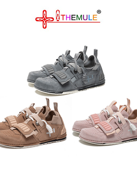 THEMULE机甲丑萌鞋女士真皮男小众潮鞋丑鞋秋情侣肥脚大头鞋憨憨