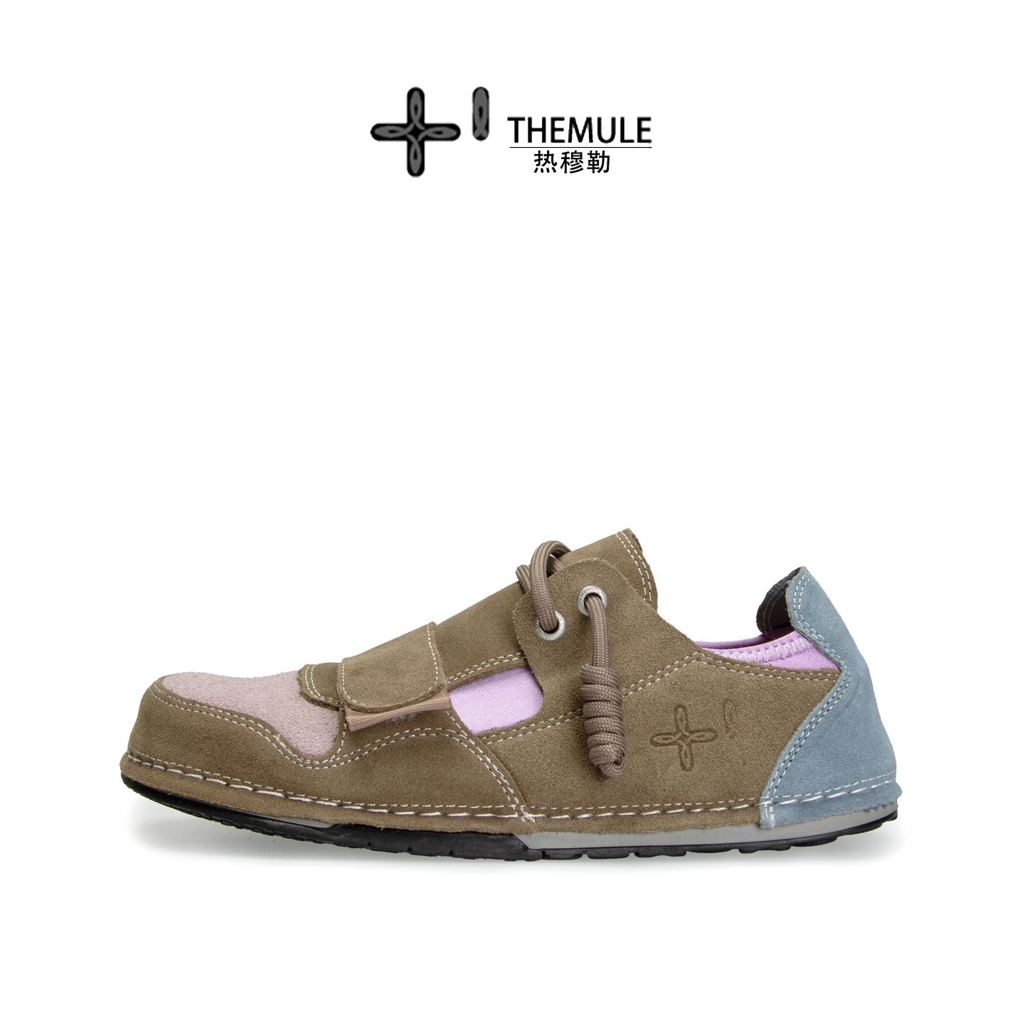 THEMULE一脚蹬丑萌大头真皮鞋女复古宽楦鞋男憨憨丑萌大码赤足