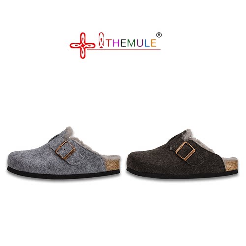 软木鞋包头拖themule勃肯鞋
