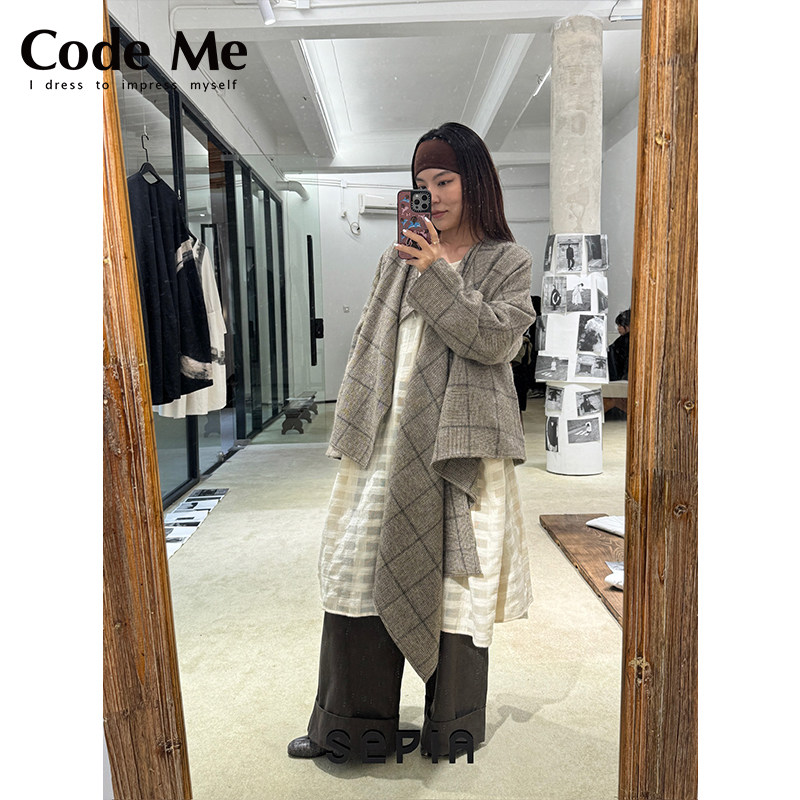 whiteread格纹连衣裙