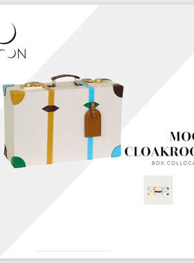 MOON慕空间样板房衣帽间收纳盒行李箱摆件全屋定制展厅装饰品道具