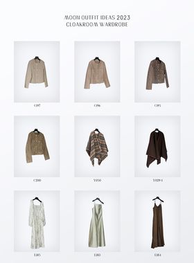 MOON慕空间样板房衣帽间衣柜衣服外套连衣裙摆件软装饰品衣服合集