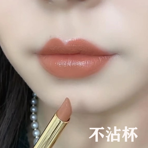 明星口红肉桂奶茶色素颜